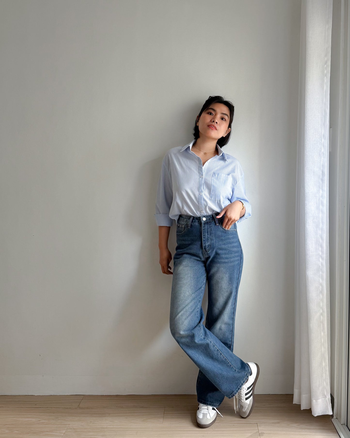 Rio Hard Denim Straight Jeans