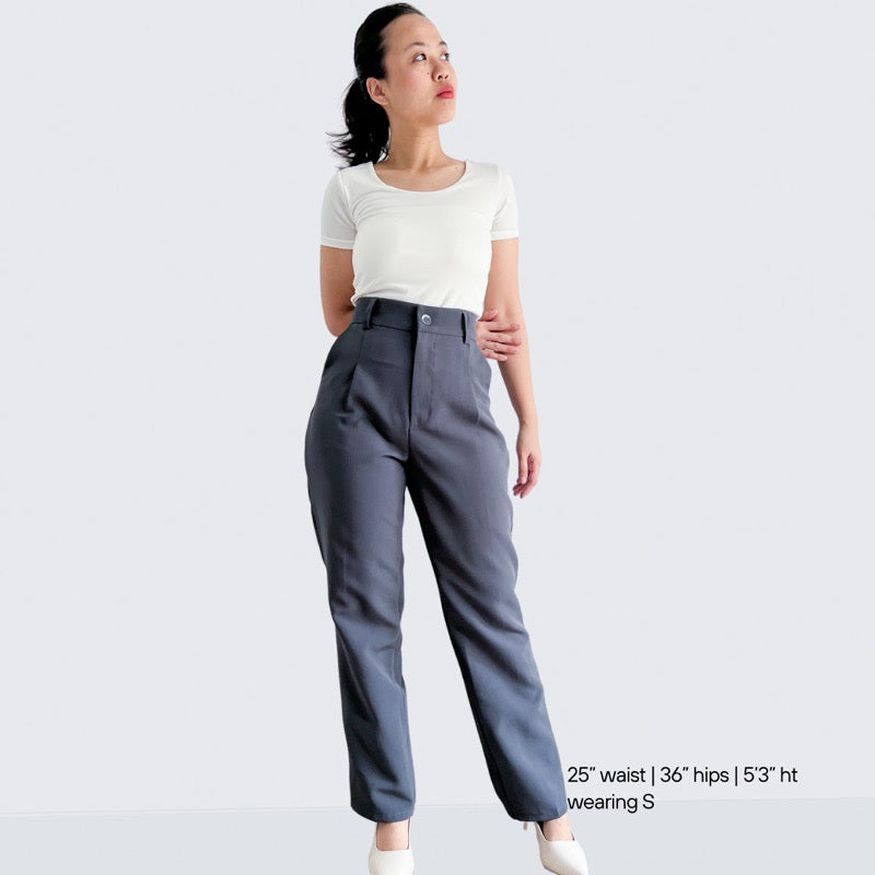 Kate Pleated Wide Tapered Pants
