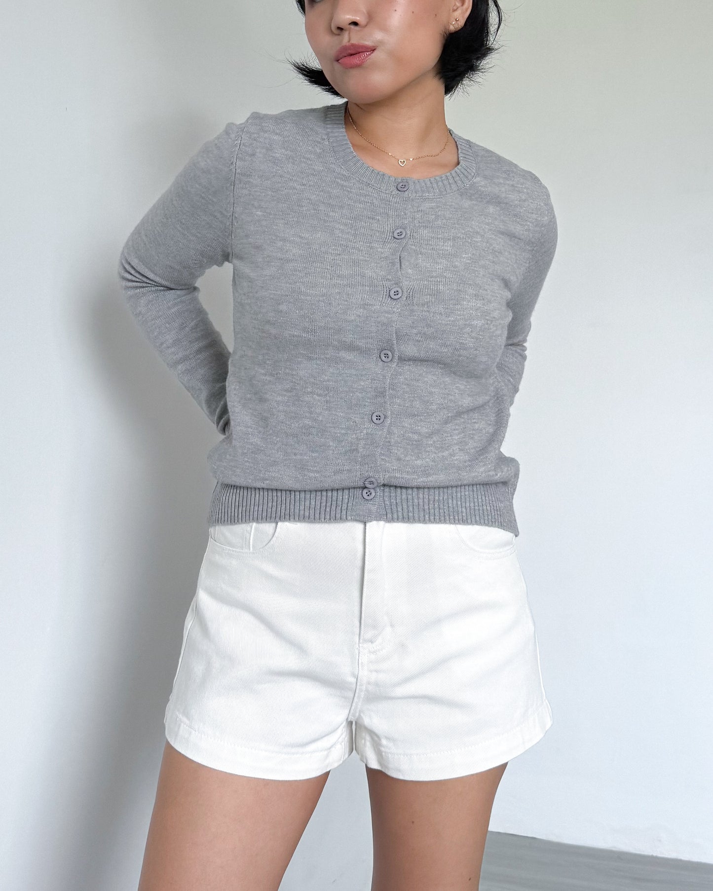 Lulu High Rise Denim Shorts
