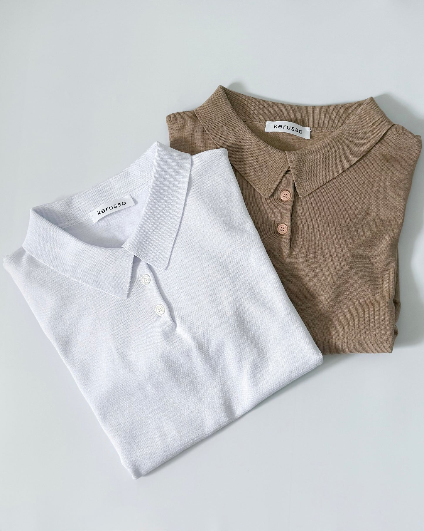 Juana Jersey Knit Banded Sleeve Polo Shirt