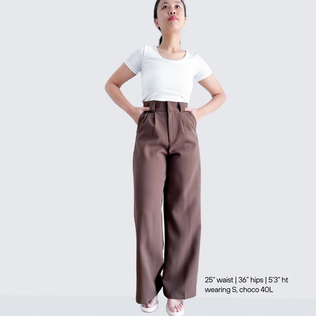Penelope Pleated Straight Pants
