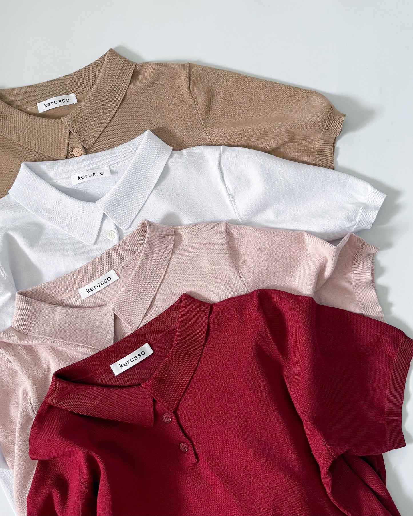 Juana Jersey Knit Banded Sleeve Polo Shirt