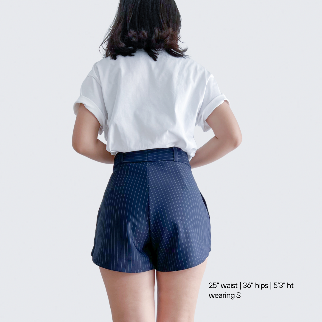 Hepburn Striped Shorts