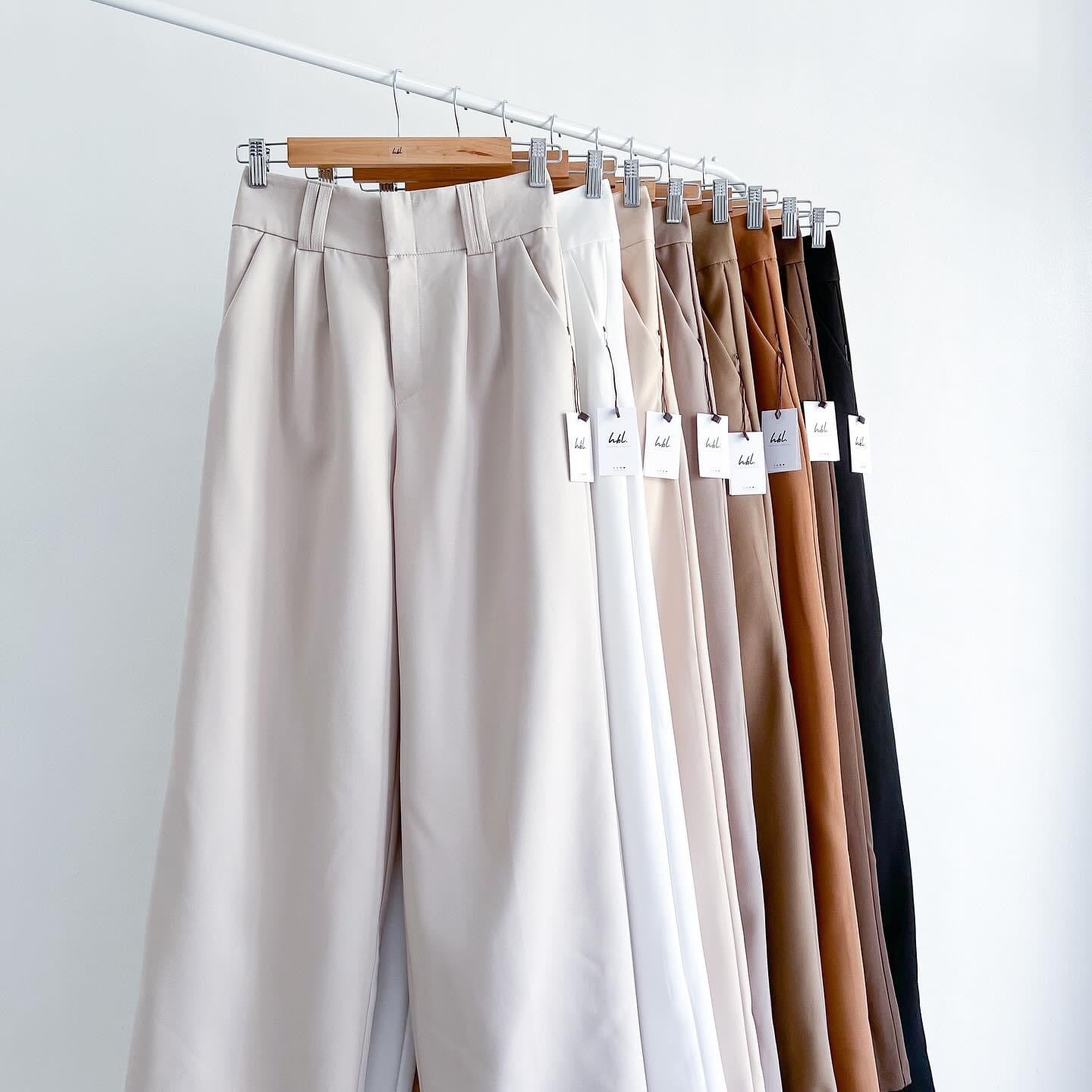 Penelope Pleated Straight Pants (Longer Length)