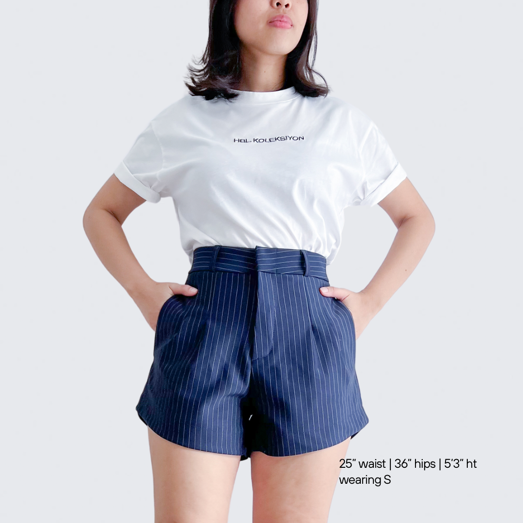 Hepburn Striped Shorts