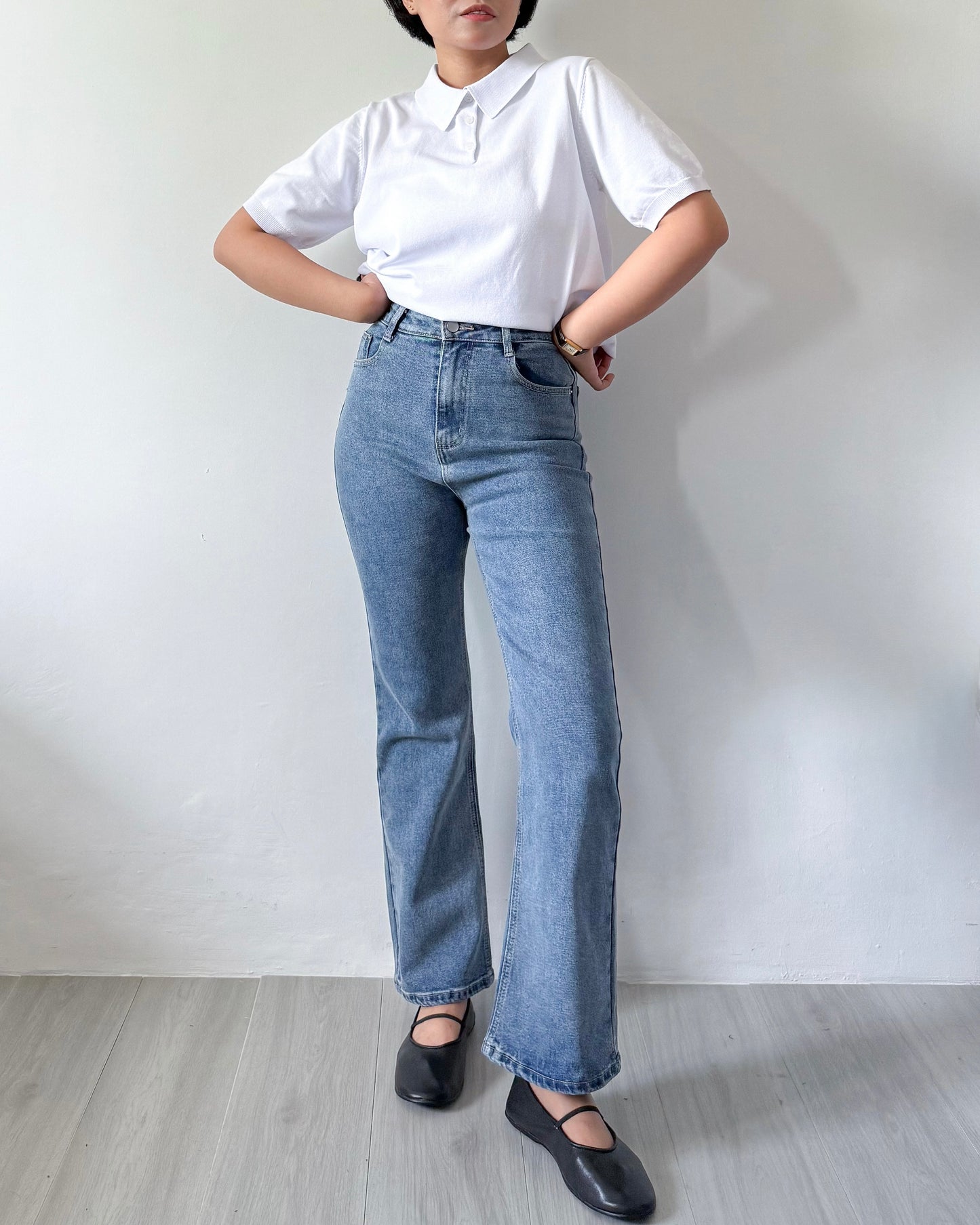 Elle Flared High Waisted Denim Jeans