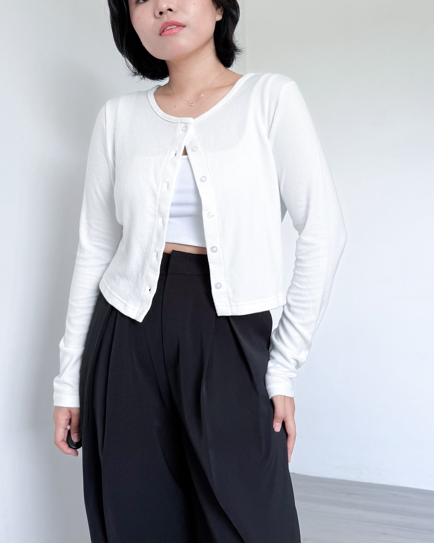 Alice Cropped Lightweight Cardigan