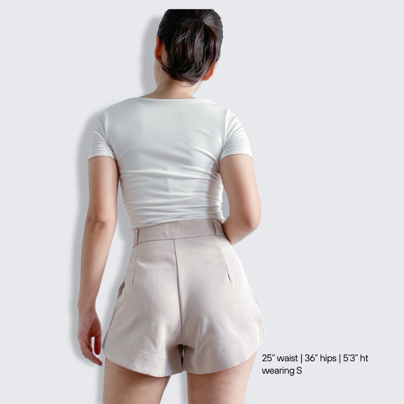 Misty Pleated Casual Shorts
