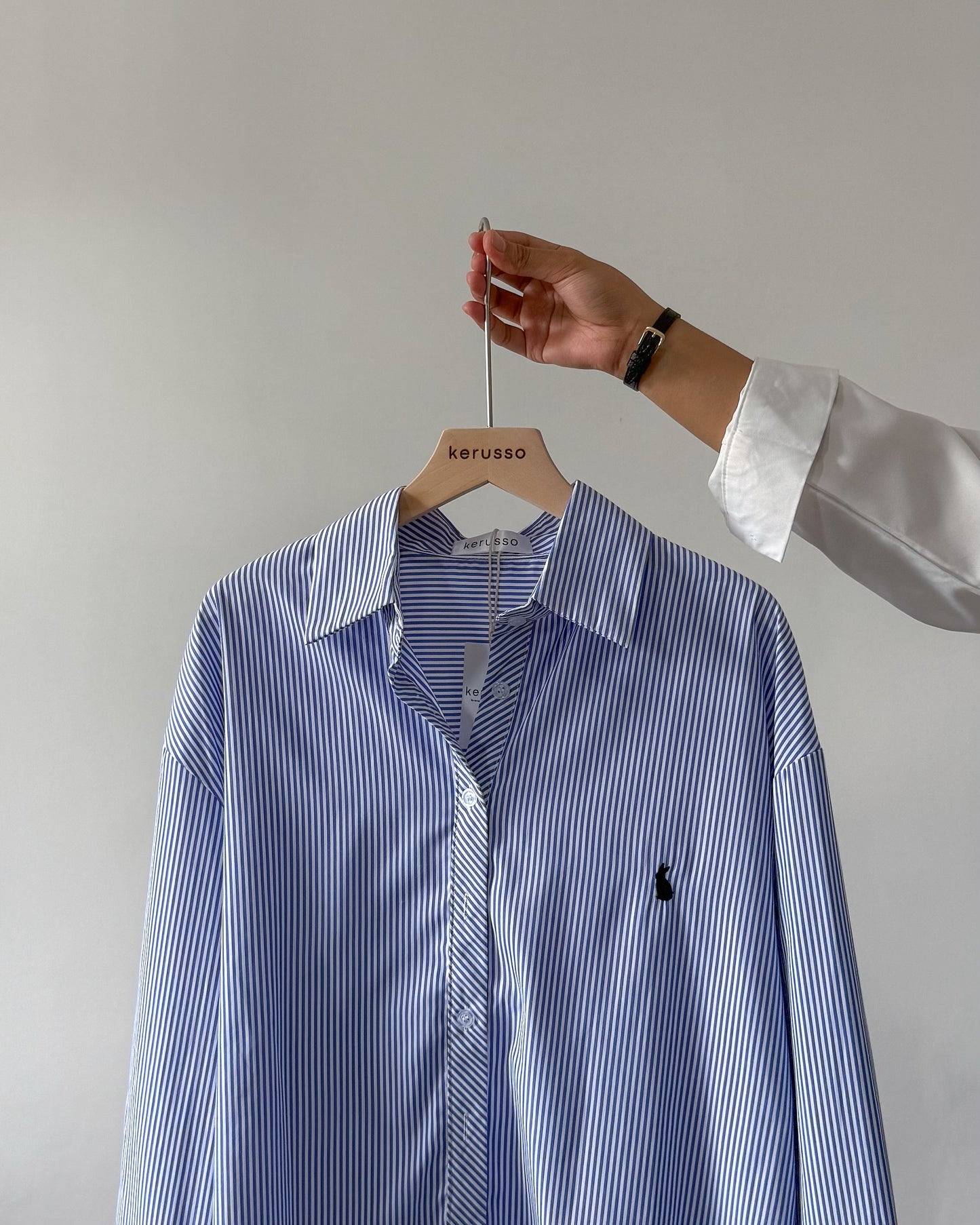 Bunny Long Sleeve Striped Shirt