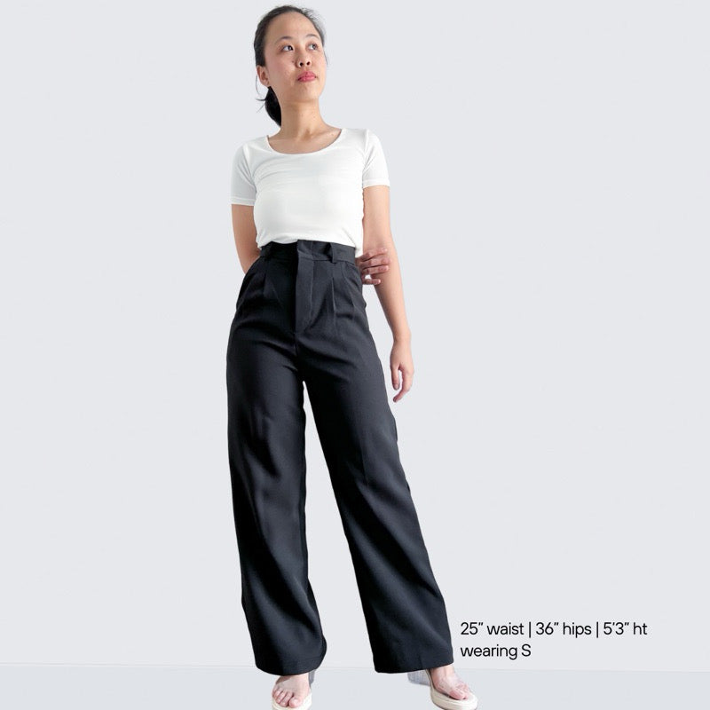 Eloise Pleated Straight Pants