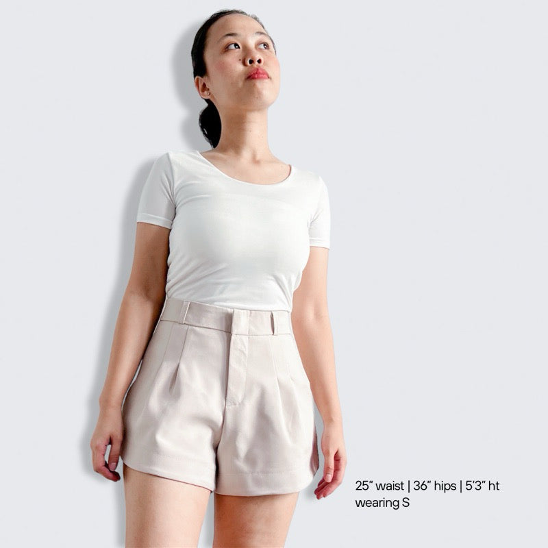 Misty Pleated Casual Shorts