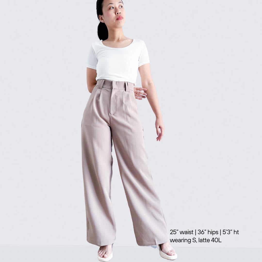 Penelope Pleated Straight Pants