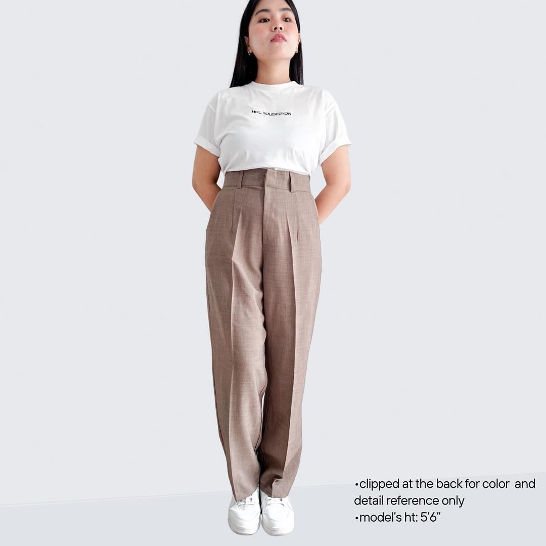 Isabela Linen Blend Straight Pants (Plus-size)