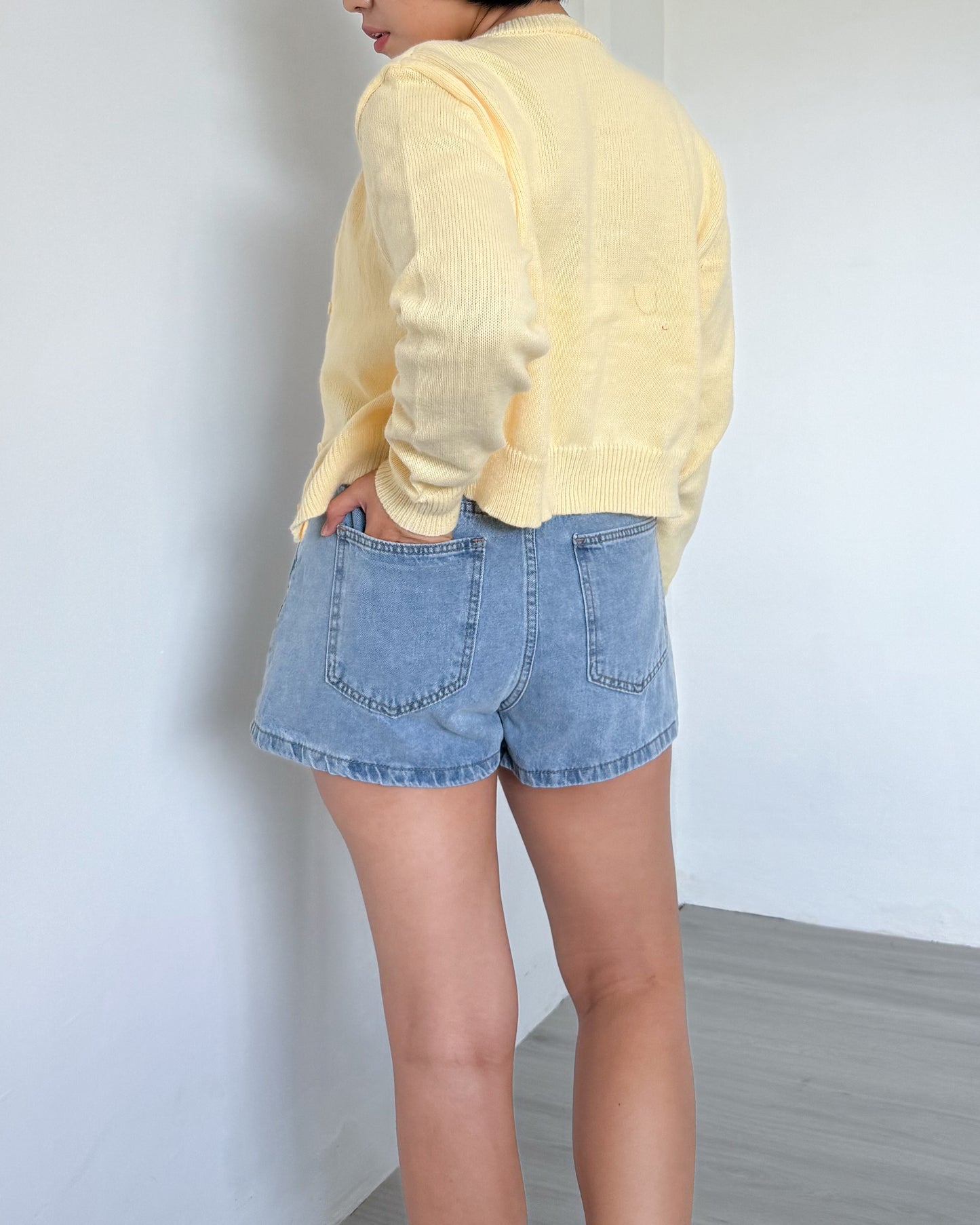 Lulu High Rise Denim Shorts