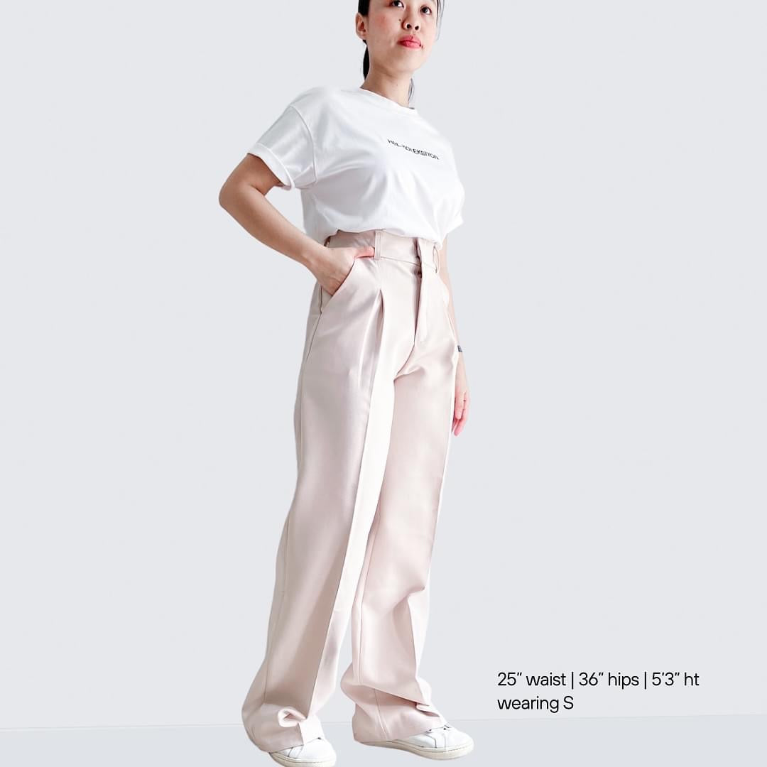 Cristina Pleated Straight Pants