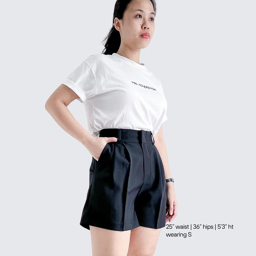 Ellie Linen Blend Pleated Shorts