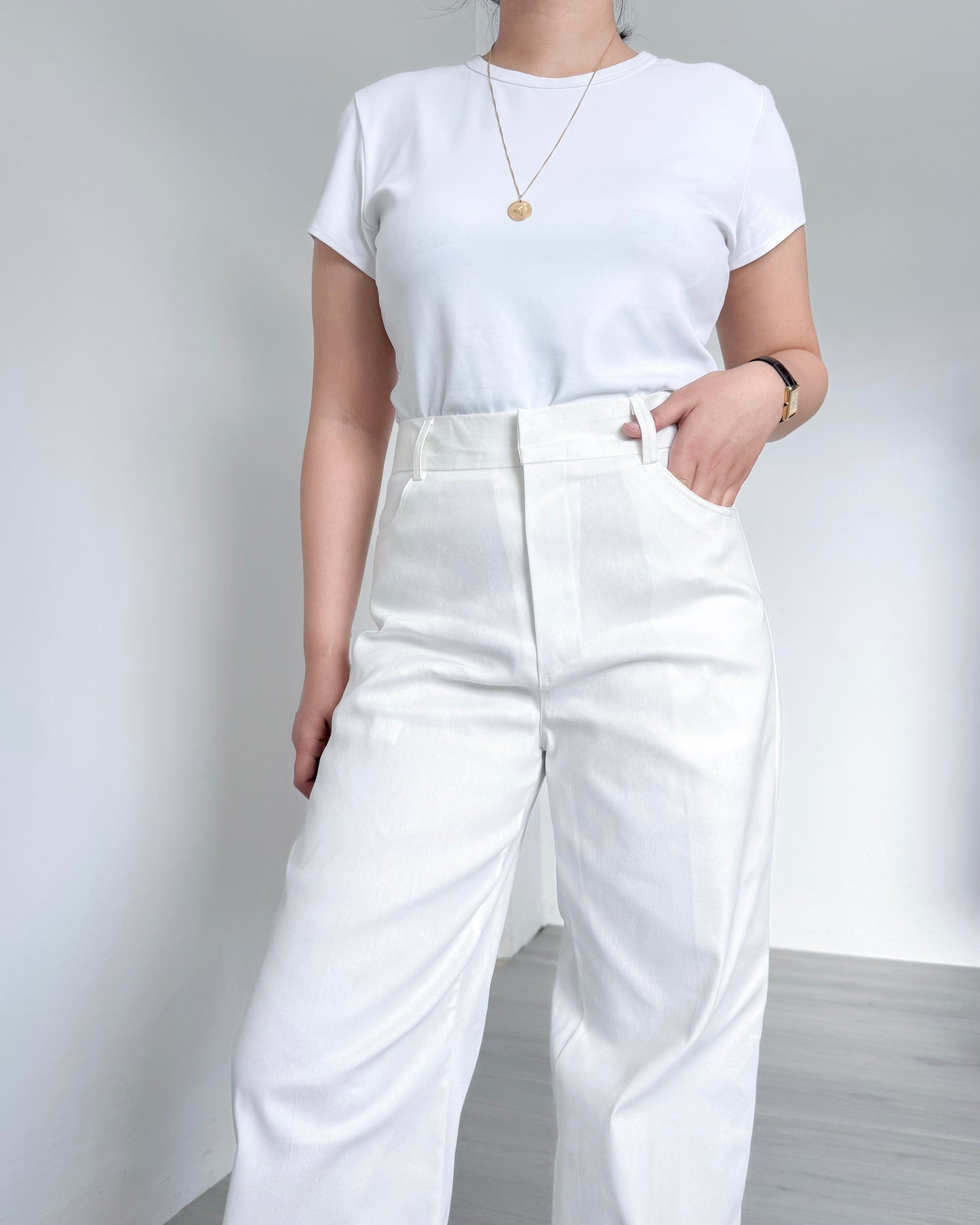 Celeste Straight Cut Structured Pants