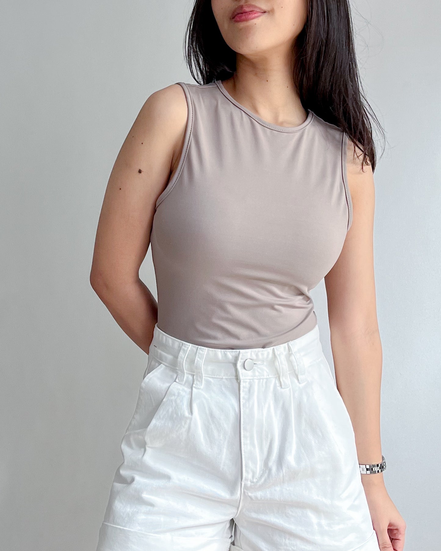 Aurora Seamless Round Neck Sleeveless Bodysuit