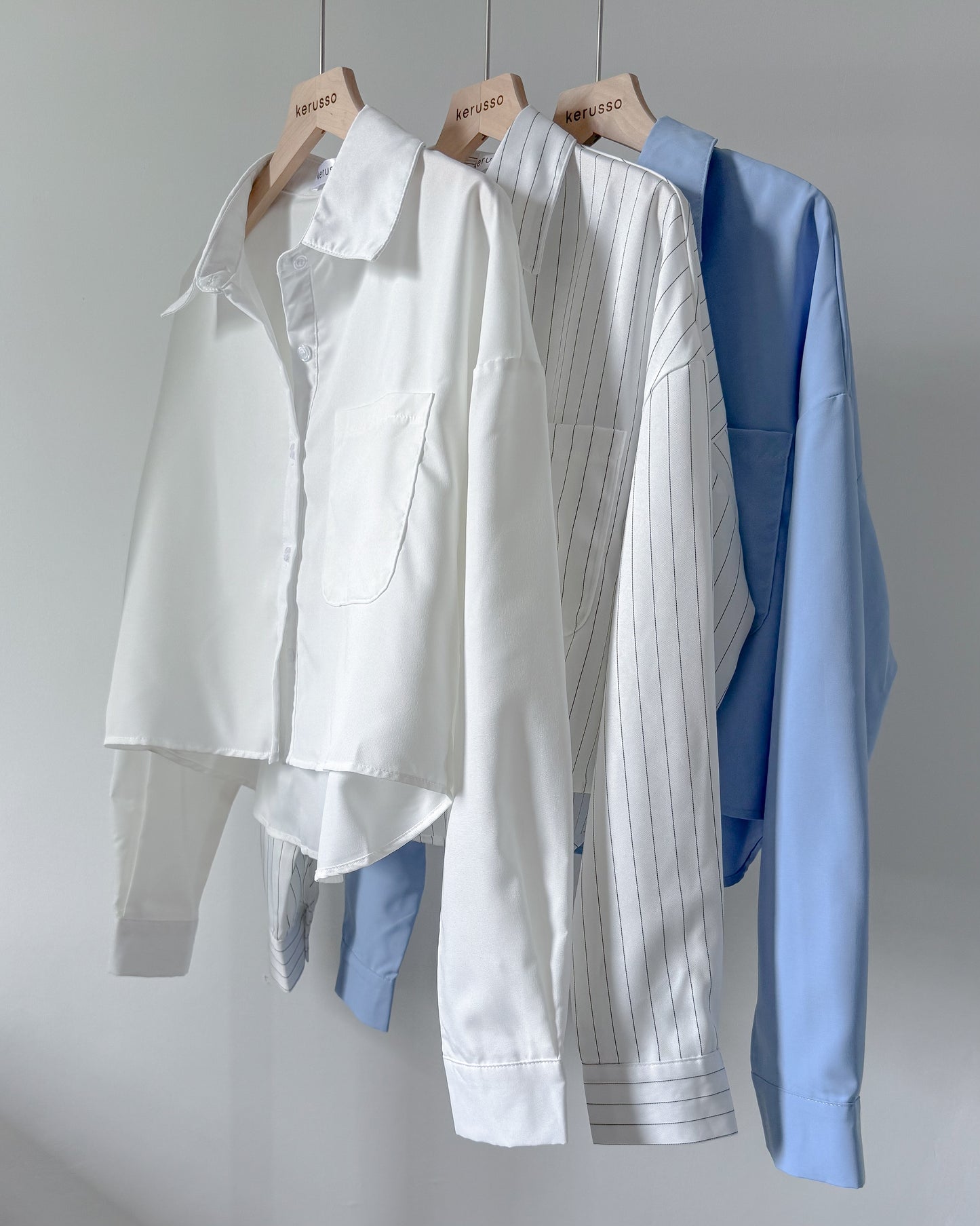 Ashley Premium Cotton Boxy Long Sleeve Shirt