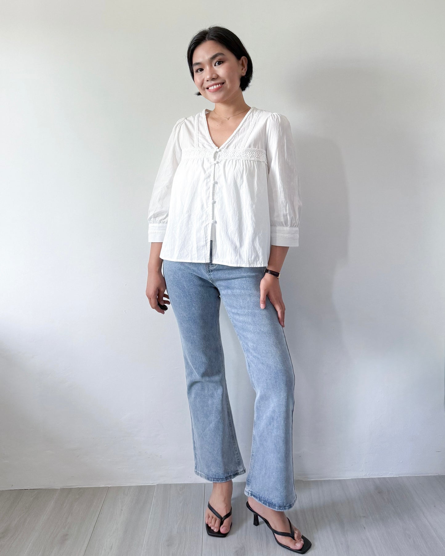Elle Flared High Waisted Denim Jeans