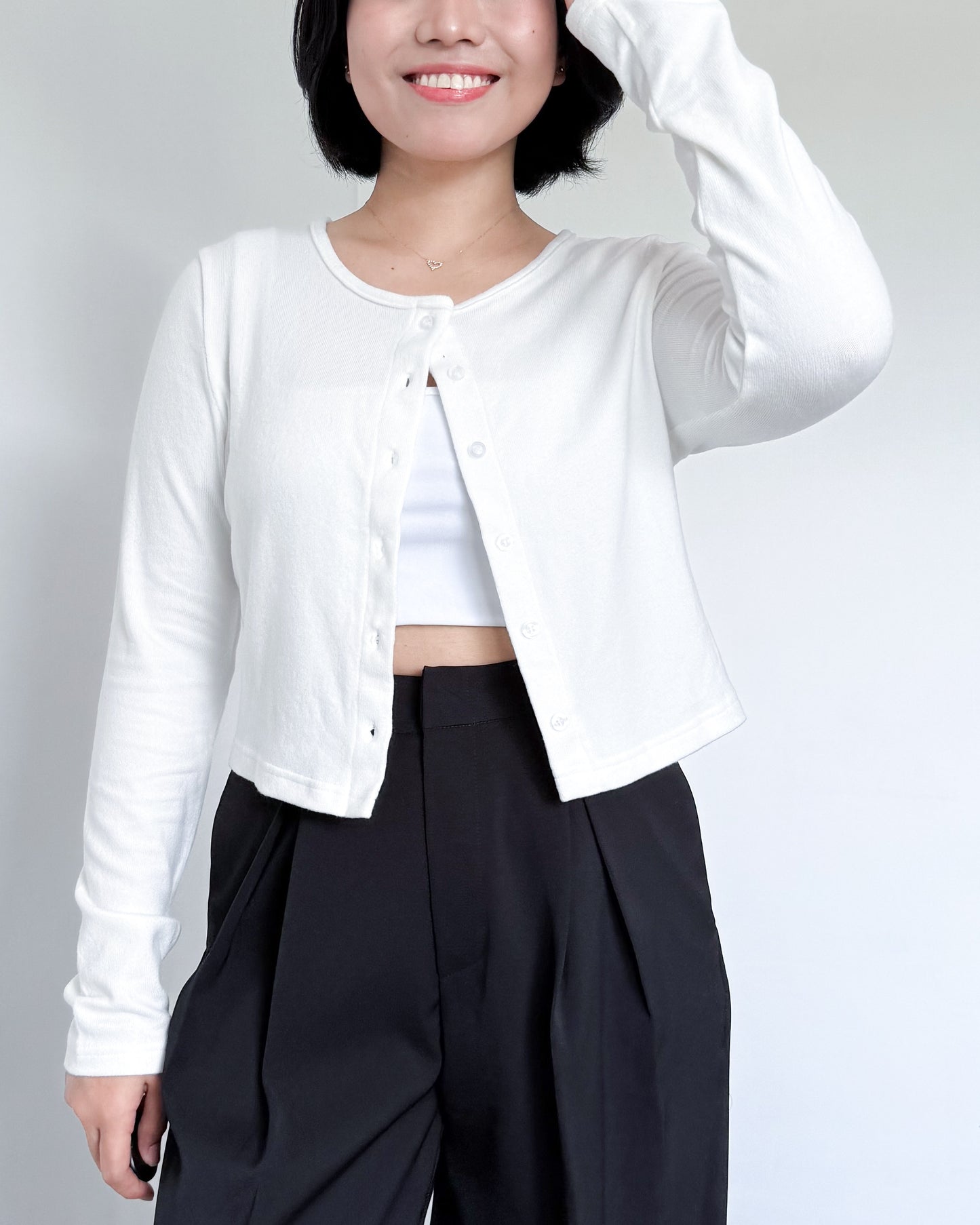 Alice Cropped Lightweight Cardigan