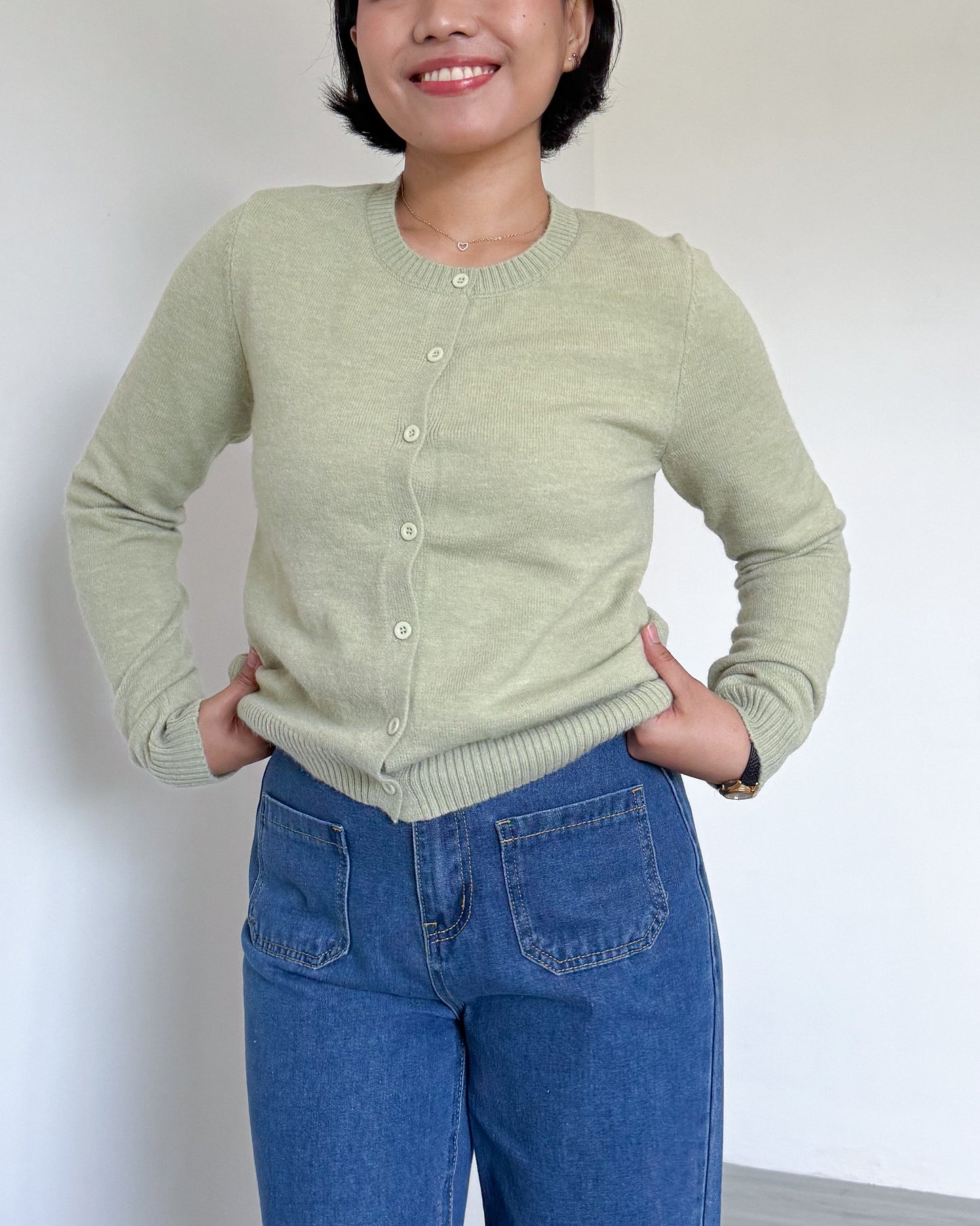 Esme Crew Neck Cardigan