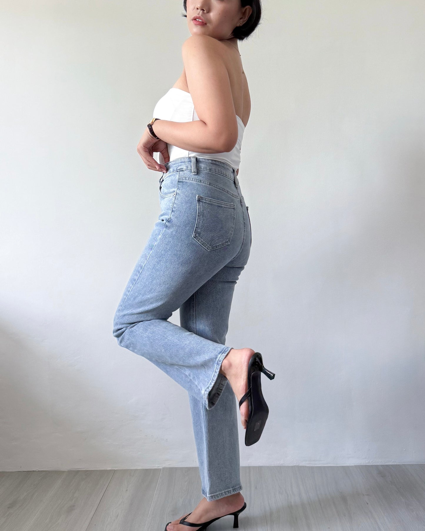 Elle Flared High Waisted Denim Jeans