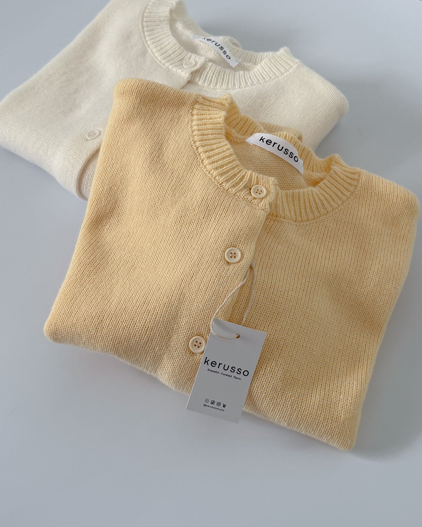 Daisy Boxy Cropped Knit Cardigan