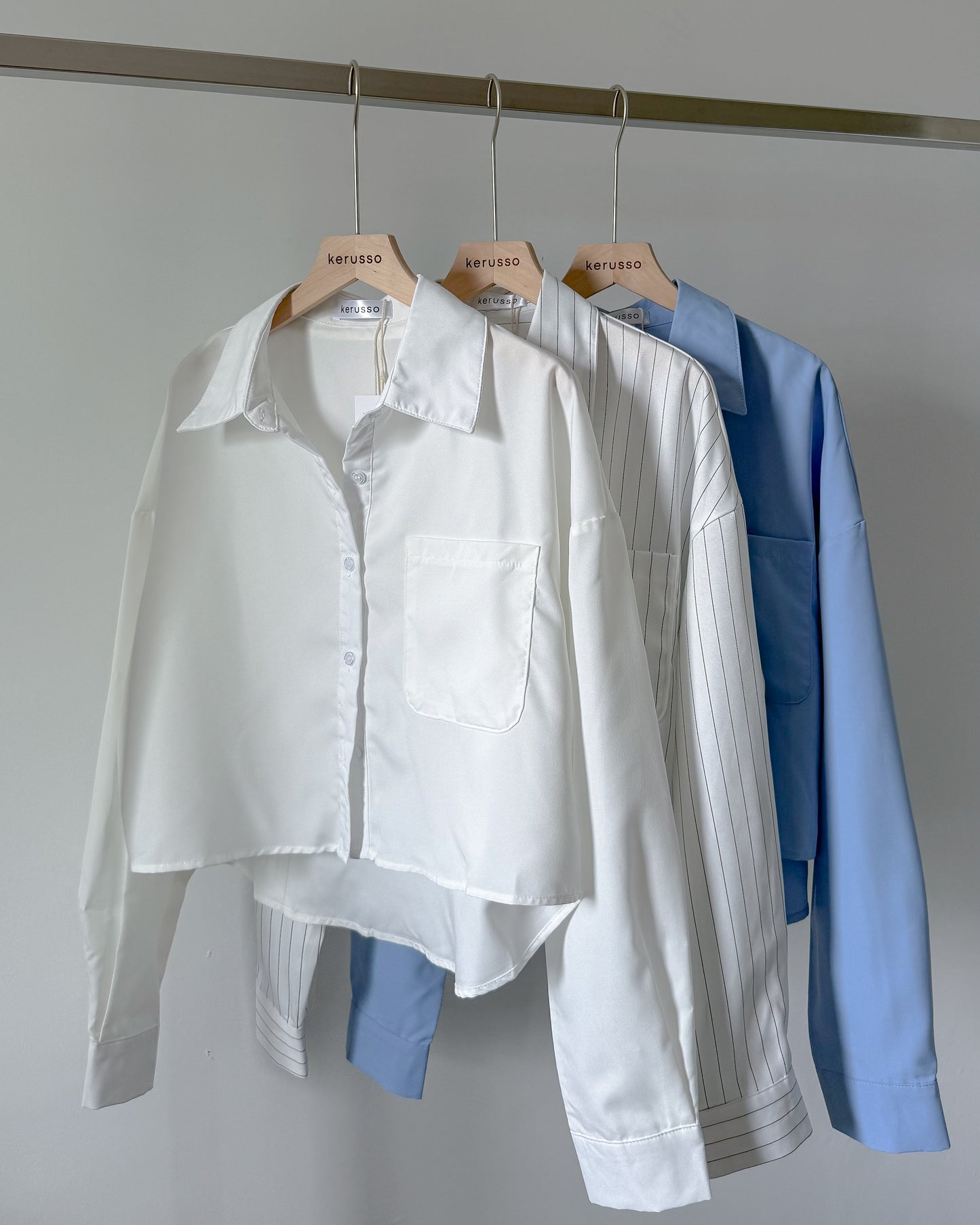 Ashley Premium Cotton Boxy Long Sleeve Shirt