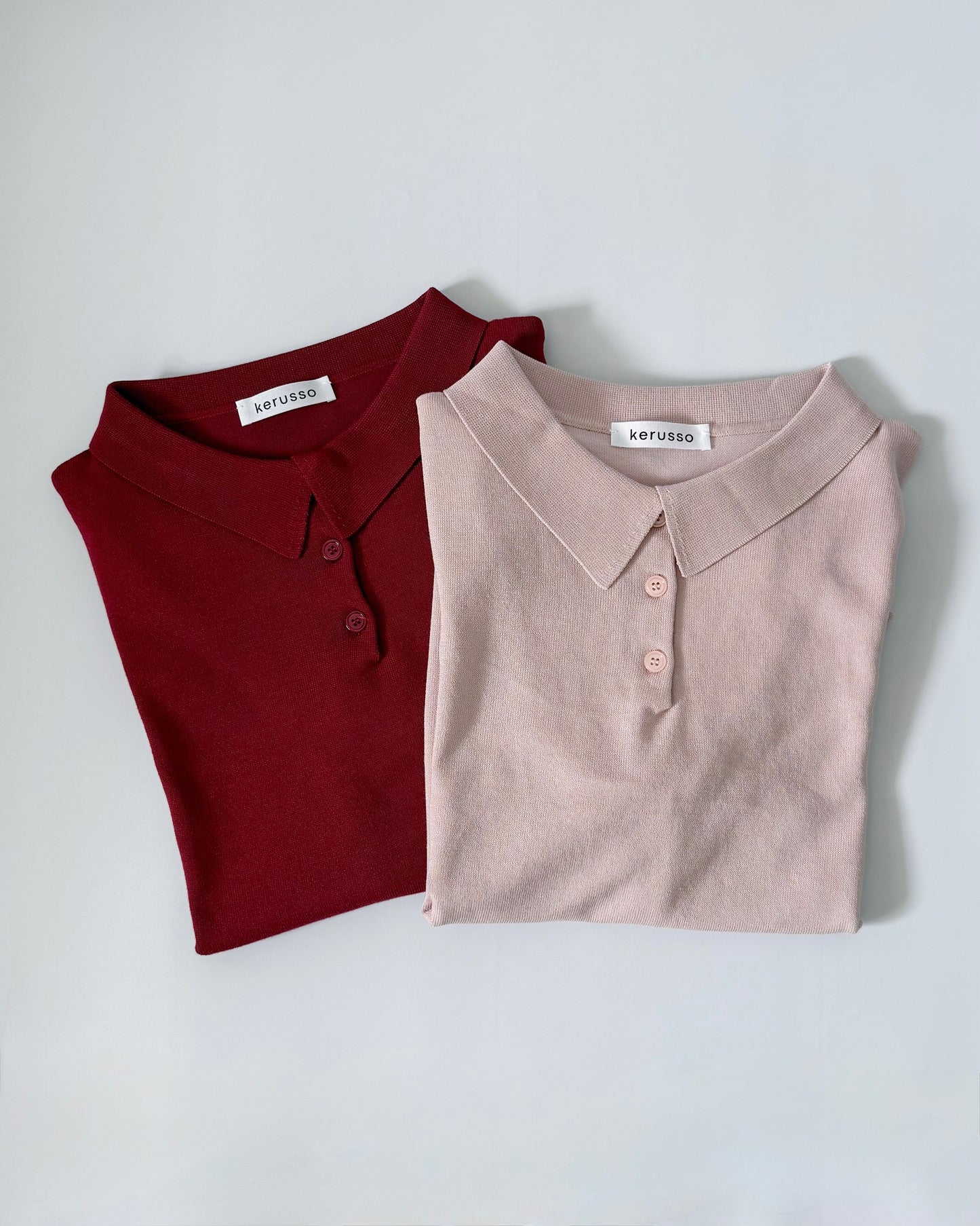 Juana Jersey Knit Banded Sleeve Polo Shirt