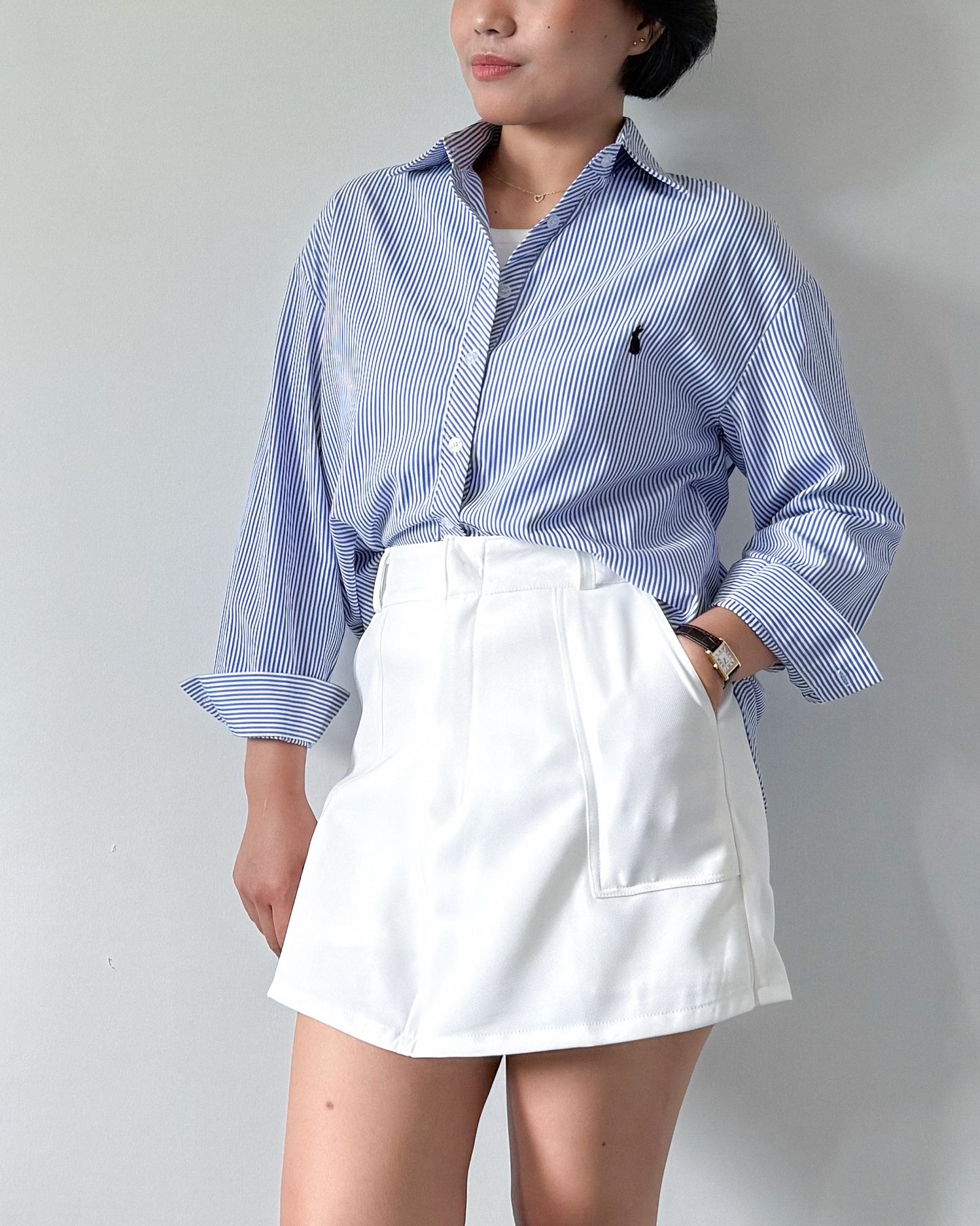 Bunny Long Sleeve Striped Shirt