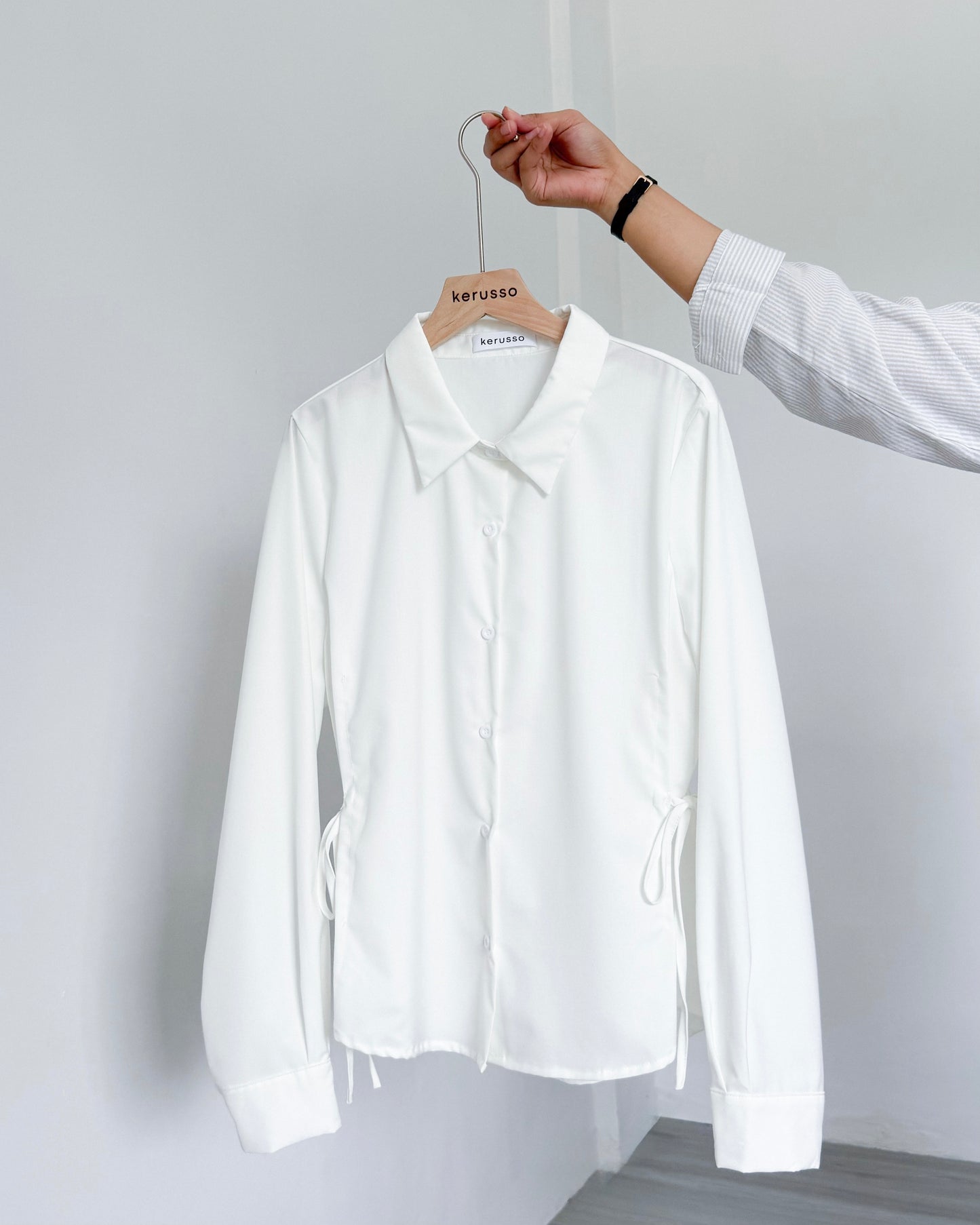 Bria Side-tie Long Sleeve Shirt
