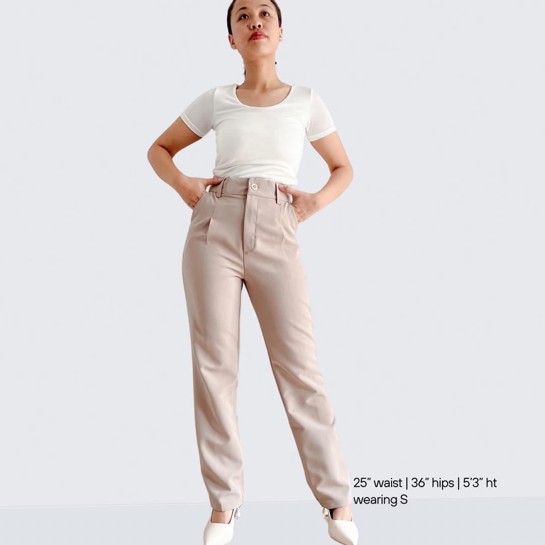 Kate Pleated Wide Tapered Pants