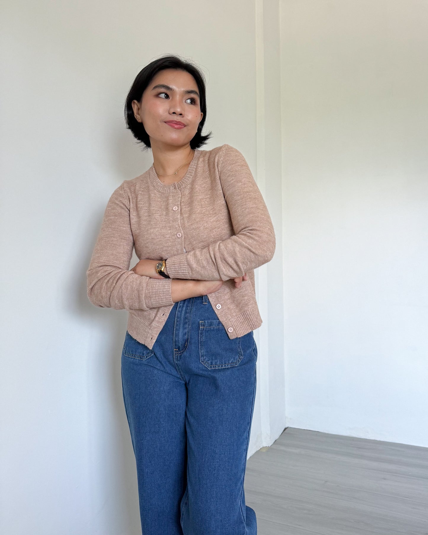 Esme Crew Neck Cardigan