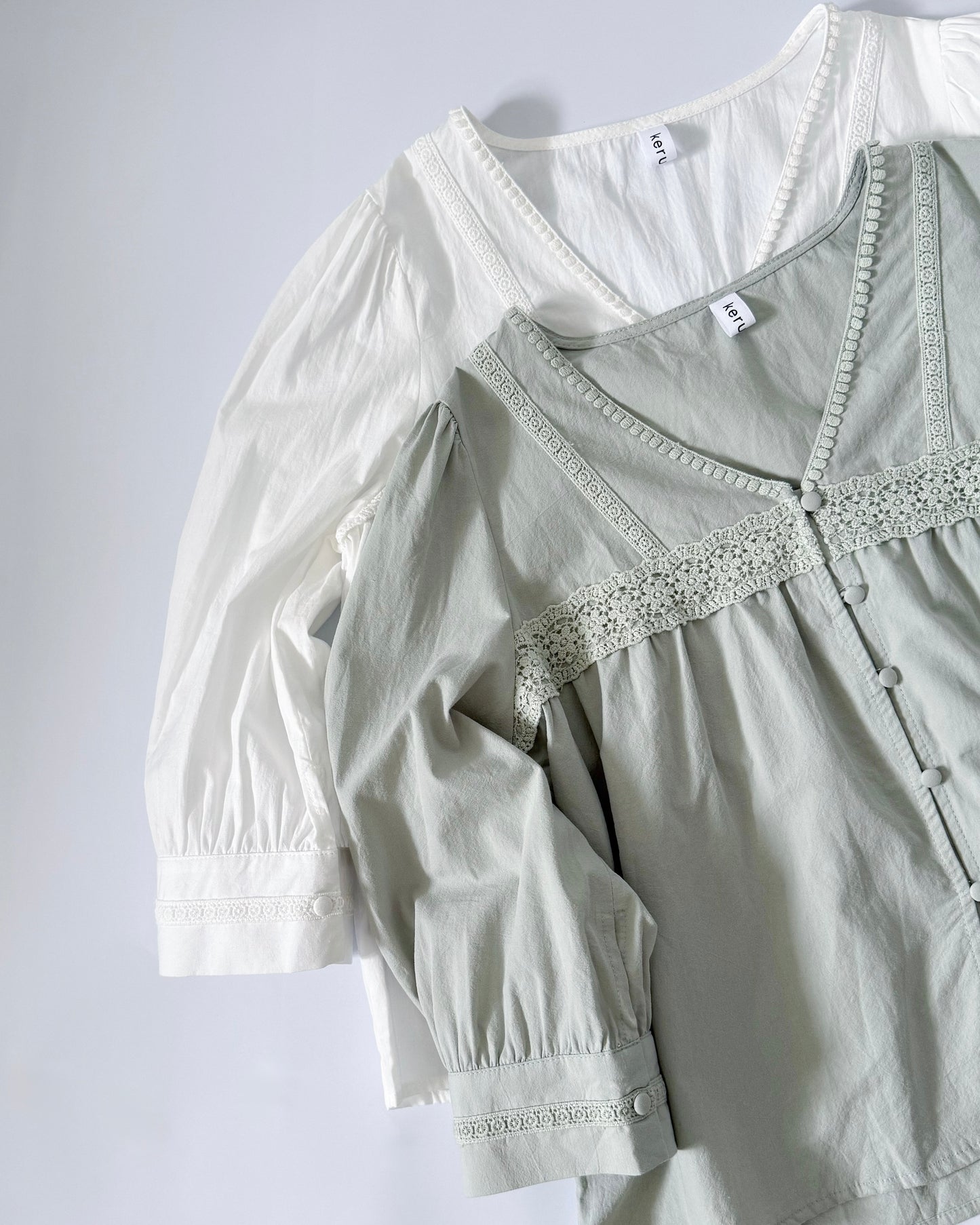Melissa Boho Oversized Elbow Volume Sleeve Blouse