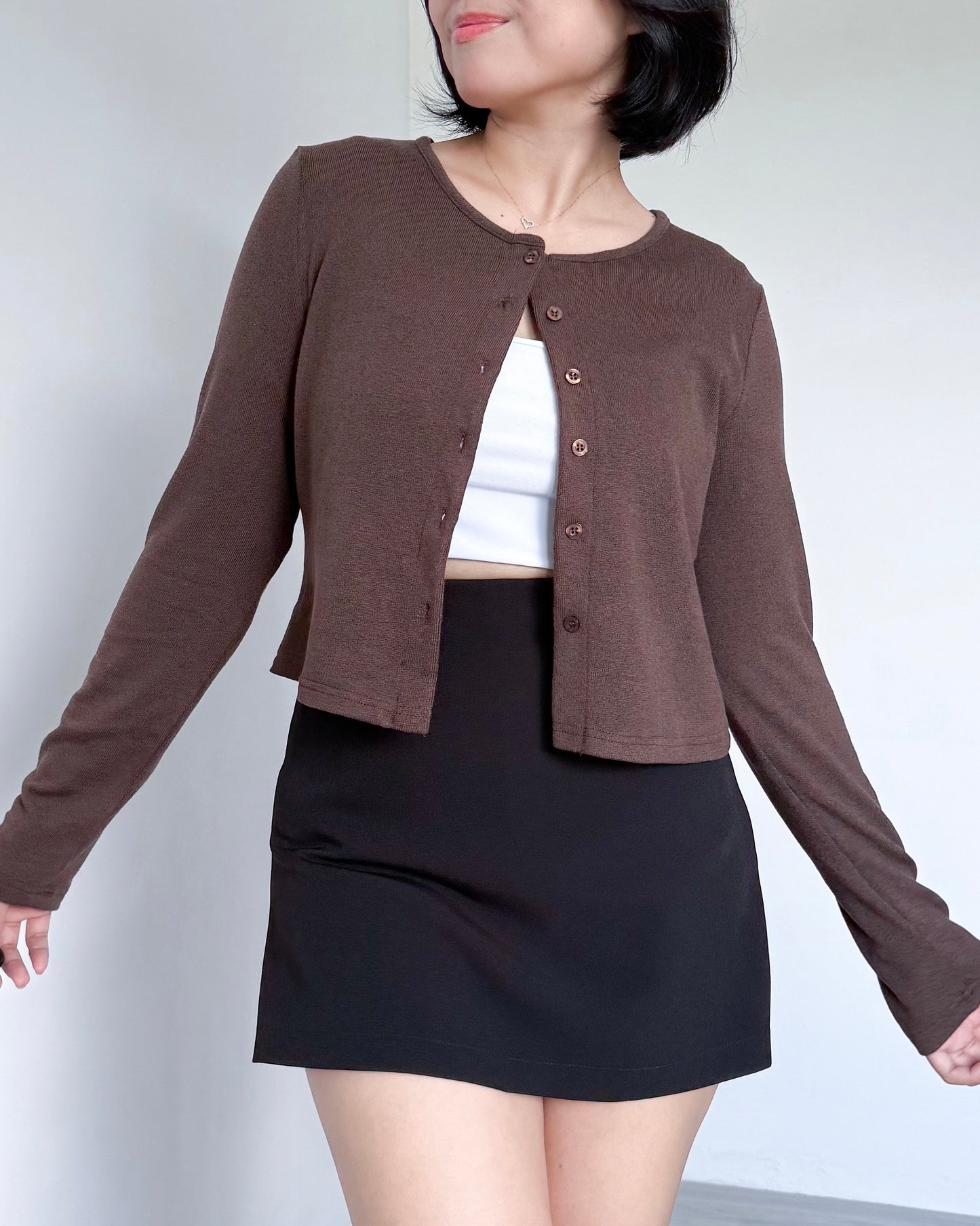 Alice Cropped Lightweight Cardigan