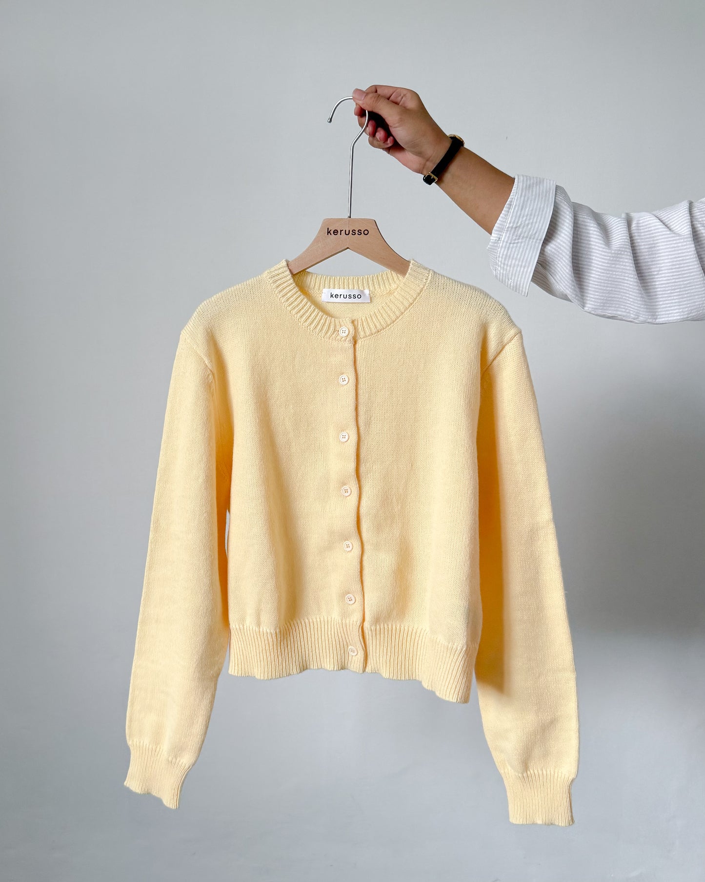 Daisy Boxy Cropped Knit Cardigan