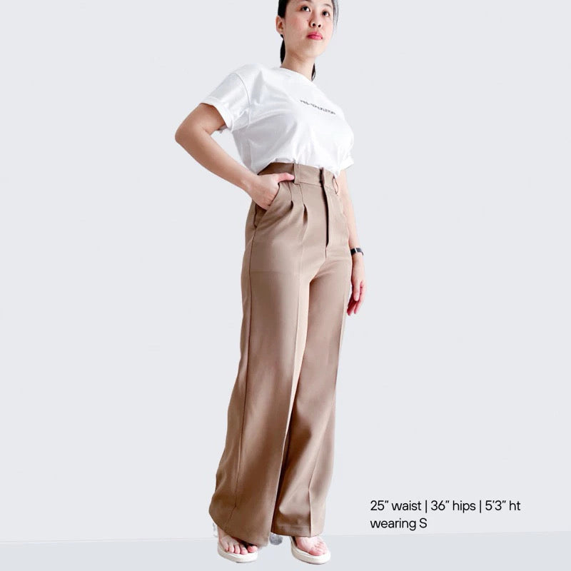 Eloise Pleated Straight Pants