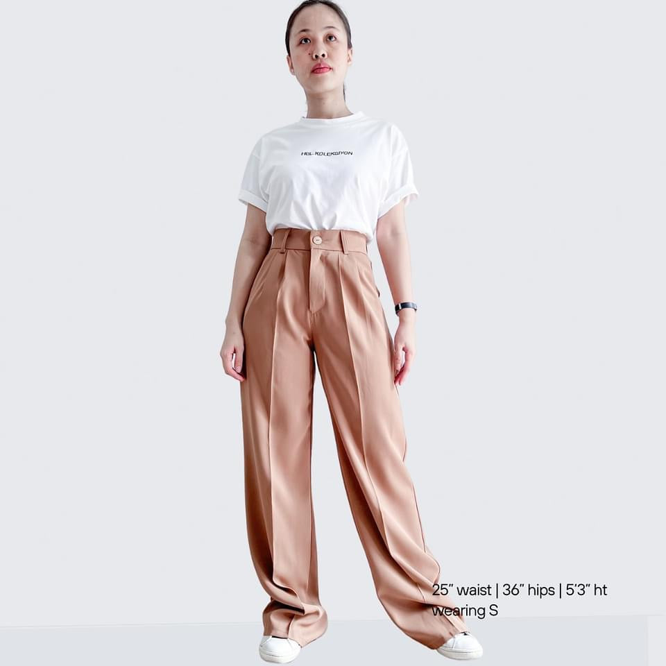 Katy Pleated Relaxed Straight Pants