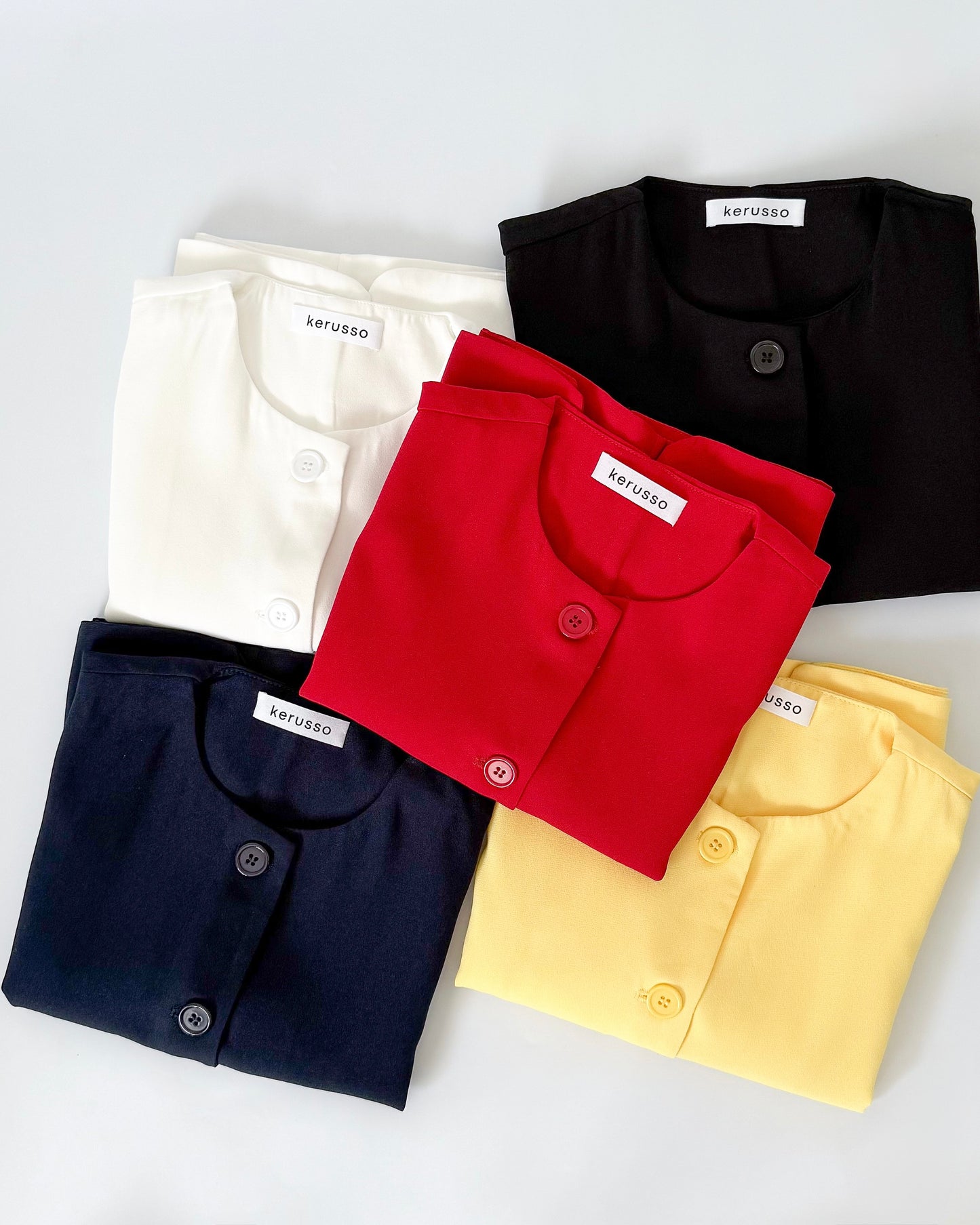 Isadora Relaxed Button Down Boxy Crop Top