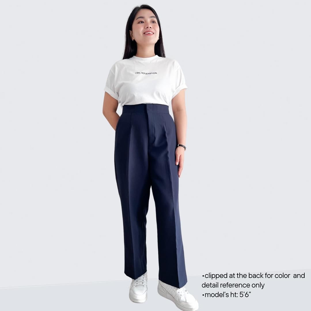 Mirabel Pleated Straight Pants (Plus-size)
