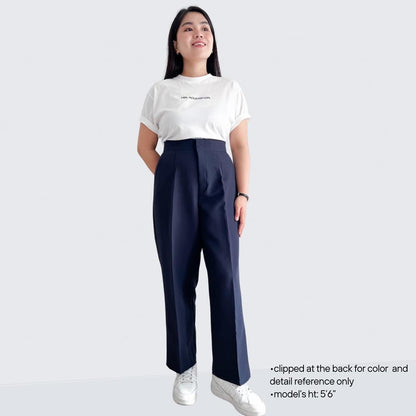 Mirabel Pleated Straight Pants (Plus-size)