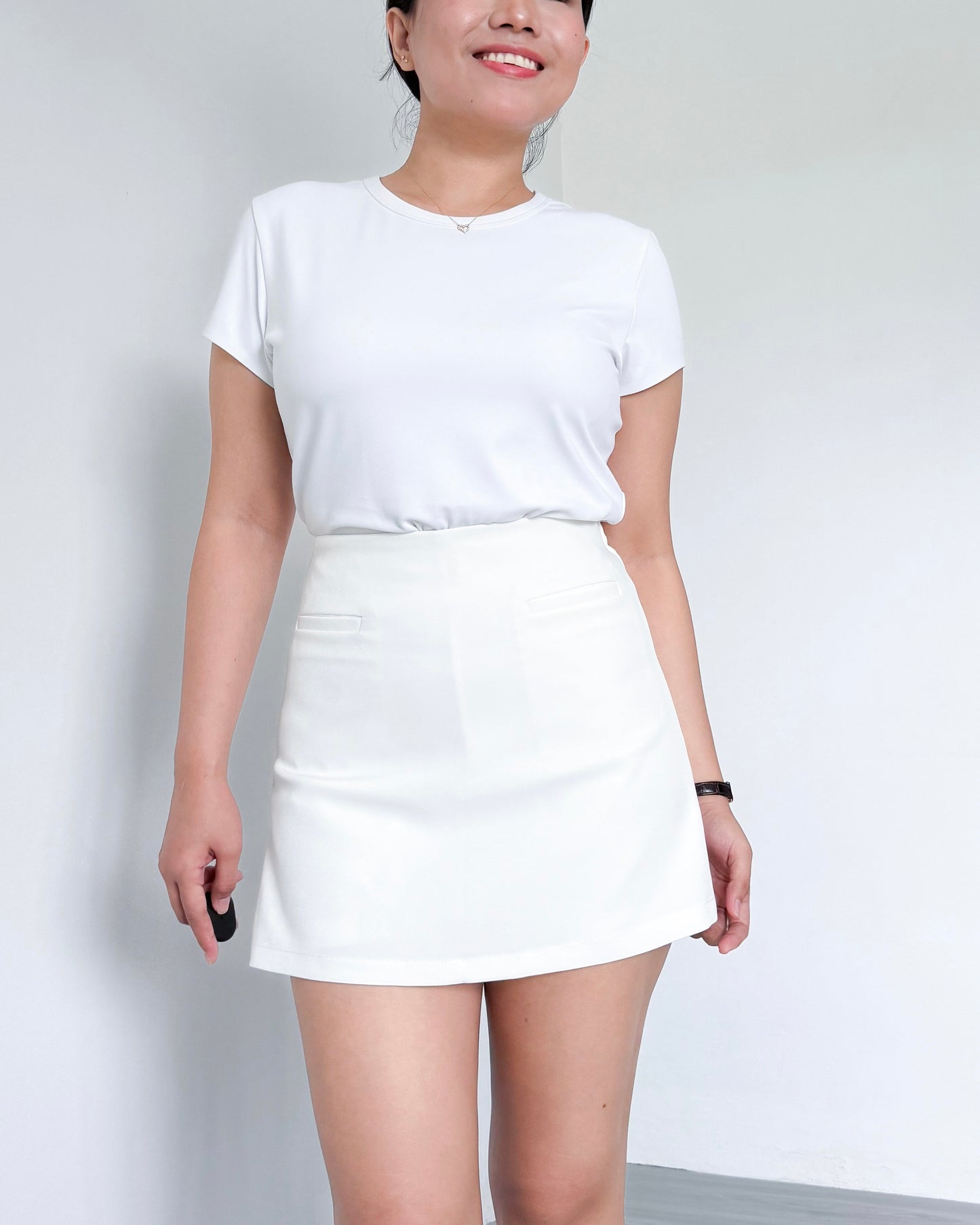 Thalia Tailored Skort with Pockets