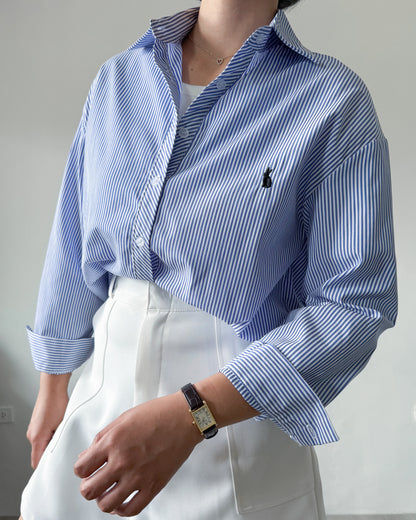 Bunny Long Sleeve Striped Shirt