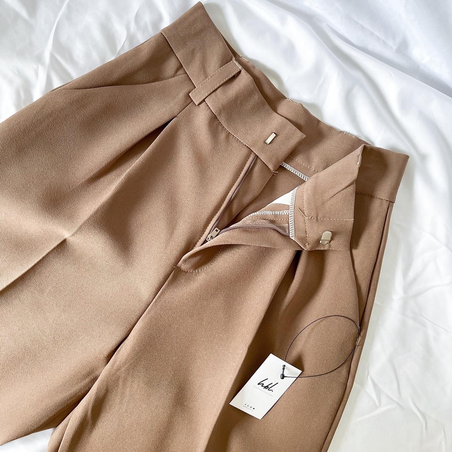 Cristina Pleated Straight Pants