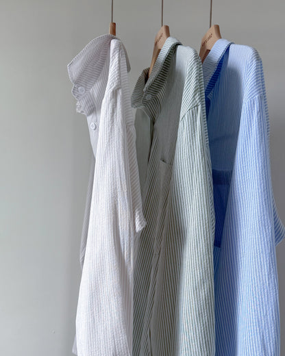 Kira Cotton Linen Oversized Long Sleeve Shirt