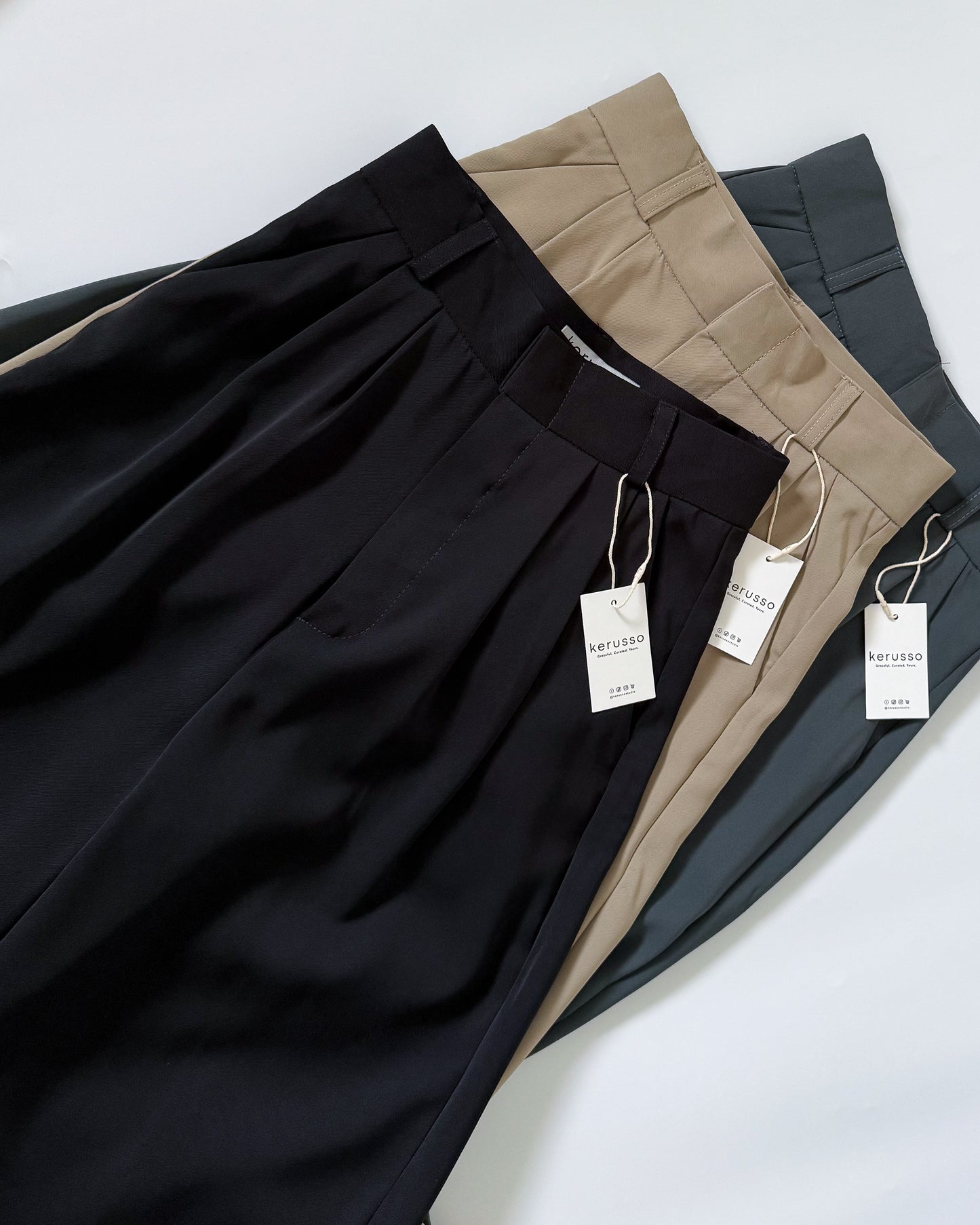 Bernice Pleated Relaxed Wide Pants