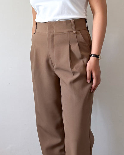 Ruth Pleated Tapered Ankle Pants
