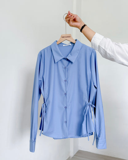 Bria Side-tie Long Sleeve Shirt