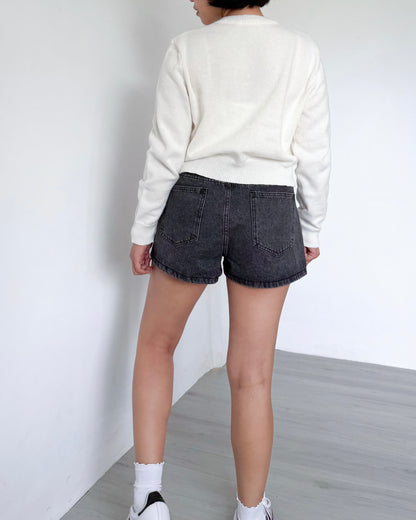 Lulu High Rise Denim Shorts